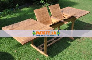 Rectanguar Double Extending table 120CM