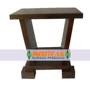 Teak Triangle Table