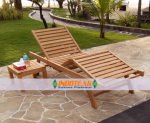 Sun Lounger And Side Coffee Table