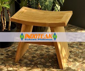 Teak Bath Stool A