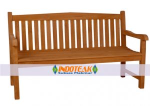 Teak Java Bench Curved Top 150 CM