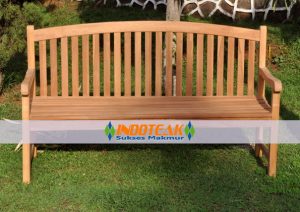 Teak Java Bench Oval Back Top 180 CM